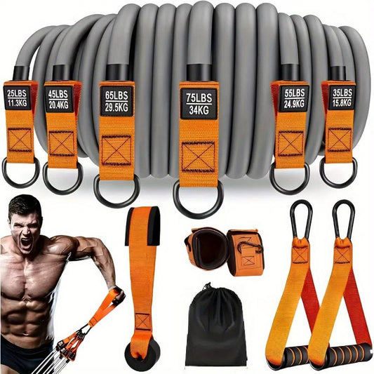 Adjustable Resistance Bands with Handles – Heavy Duty Fitness Bands for Strength Training & Muscle Building         询问 ChatGPT