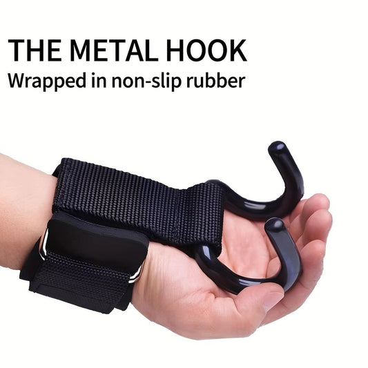 1 Pair Weightlifting Hooks for Deadlifts & Powerlifting – Durable & Lightweight Design