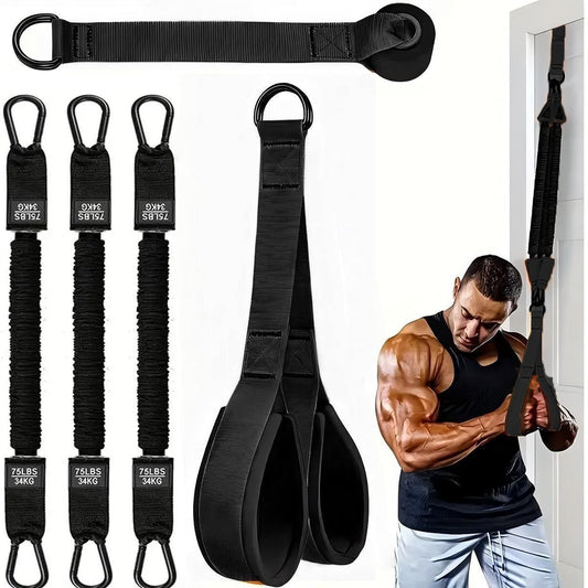 Resistance Bands with Handles & Door Anchors – For Home Gym, Arms, Back, Shoulders, and Abs Sculpting         询问 ChatGPT
