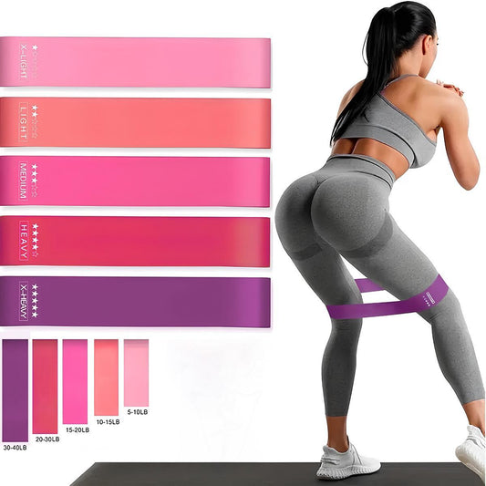 5 Pcs Resistance Bands – Hip Circle Bands for Glute Activation and Strength Training