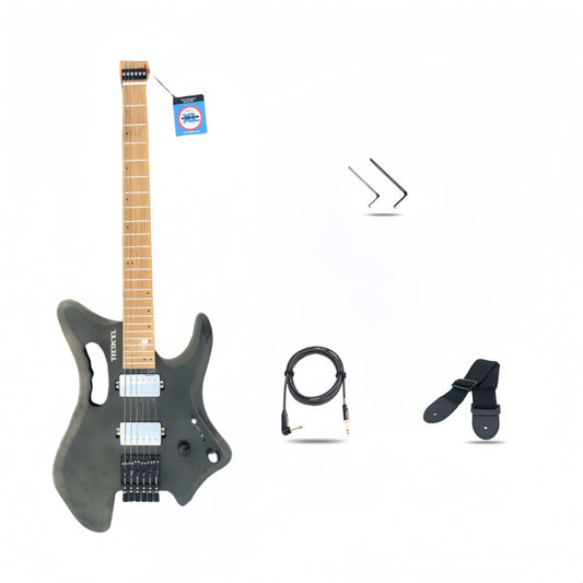 6-String Headless Electric Guitar – Modern Cutaway Design, Gloss Baked Finish, Stable Performance