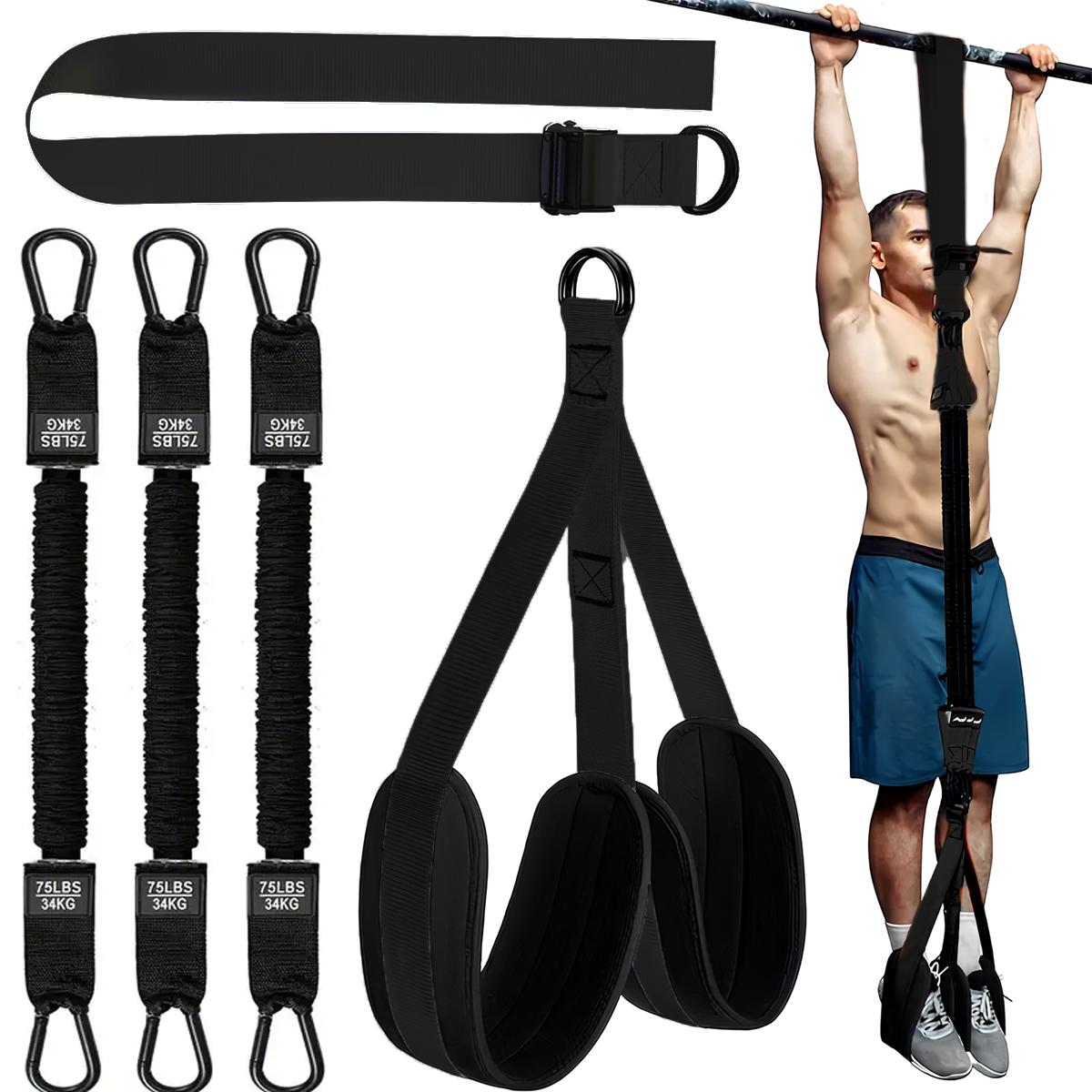 5 Pcs Pull-Up Assist Bands – Adjustable Resistance with Knee & Foot Support