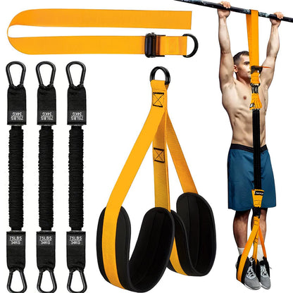 5 Pcs Pull-Up Assist Bands – Adjustable Resistance with Knee & Foot Support