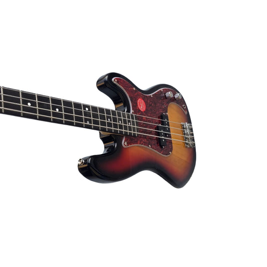 4-String Electric Bass Guitar | Classic P-Style Design | Sunburst Finish | Rosewood Fingerboard