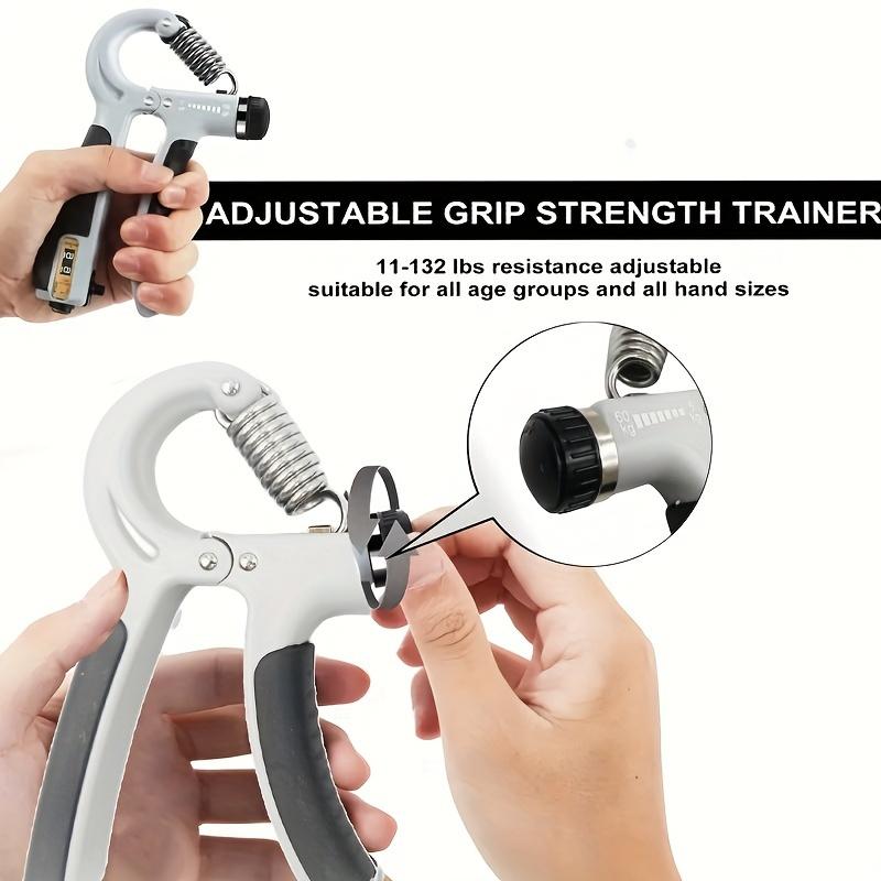Adjustable Resistance Grip Strengthener with Counter – 11-220 Lbs (5-100 Kg) for Forearm Training         询问 ChatGPT