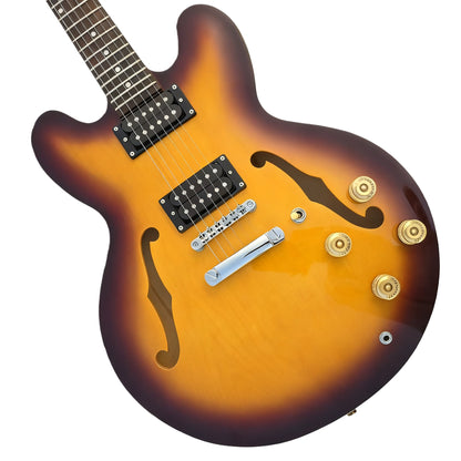 6-String Semi-Hollow Electric Guitar for Jazz, Blues & Clean Tone Players