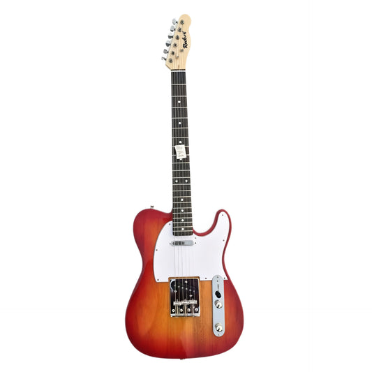 6-String Tele Style Electric Guitar with Rosewood Fingerboard, Cherry Red Finish