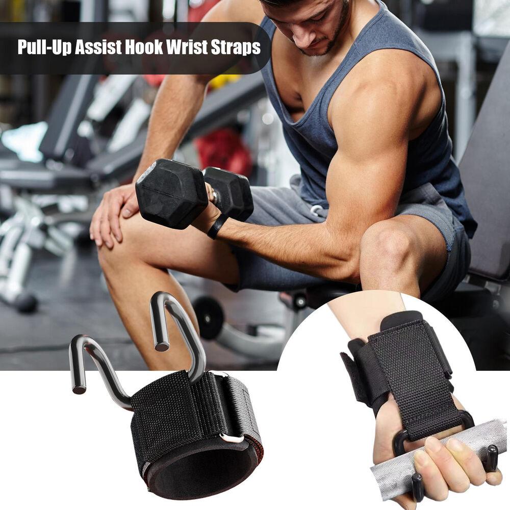 1 Pair Weightlifting Hooks for Deadlifts & Powerlifting – Durable & Lightweight Design