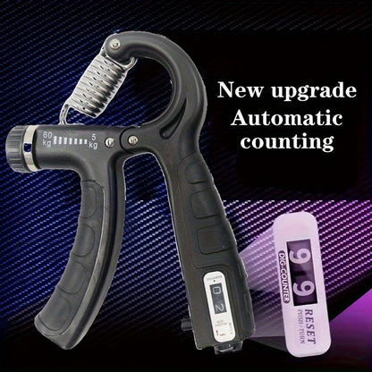 Adjustable Resistance Grip Strengthener with Counter – 11-220 Lbs (5-100 Kg) for Forearm Training         询问 ChatGPT